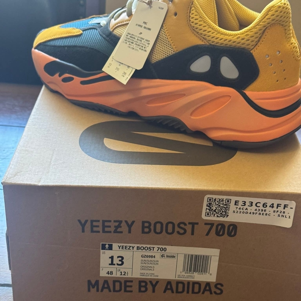 Yeezy Boost 700 Kids Sneakers in Yellow and Orange